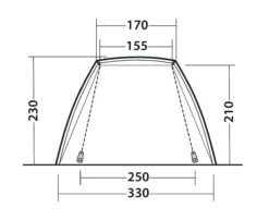 Outwell Woodcrest Driveaway Awning -Outwell Zone 111167 Woodcrest DrawingOther5