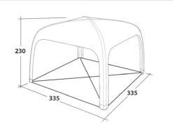 Outwell Air Shelter -Outwell Zone 111222 AirShelter DrawingPerspective2