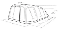 Outwell Stonehill 7 Air Tent 2024 + FREE Carpet & Footprint -Outwell Zone 111421 Stonehill7Air DrawingPerspective2