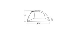 Easy Camp Easycamp Beach Shelter -Outwell Zone 120429 Beach DrawingPerspective2