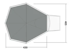 Robens Kiowa Footprint Groundsheet -Outwell Zone 190030 FootprintKiowa DrawingFloorplan2