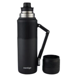 Contigo Thermal Bottle THERMALOCK™ Matte Black 1.2L 10 Contigo Thermal Bottle THERMALOCK™ Matte Black 1.2L -Outwell Zone 2095795 ThermalBottle 40oz MatteBlack Front LidOff