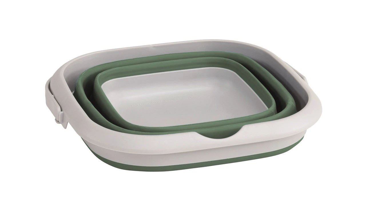 Outwell Collaps Bucket Square With Lid Shadow Green 5 Outwell Collaps Bucket Square With Lid Shadow Green - Image 3