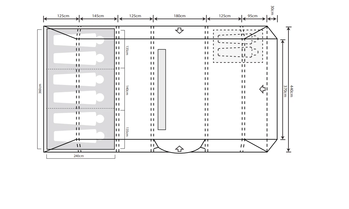 Outdoor Revolution O-Zone 6.0XTR Safari Inflatable Air Tent 2024 4 Outdoor Revolution O-Zone 6.0XTR Safari Inflatable Air Tent 2024 - Image 2