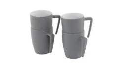 Outwell Gala 4 Person Mug Set Grey Mist 7 Outwell Gala 4 Person Mug Set Grey Mist -Outwell Zone 651225 Gala4PersonMugSetGreyMist Featurephoto2