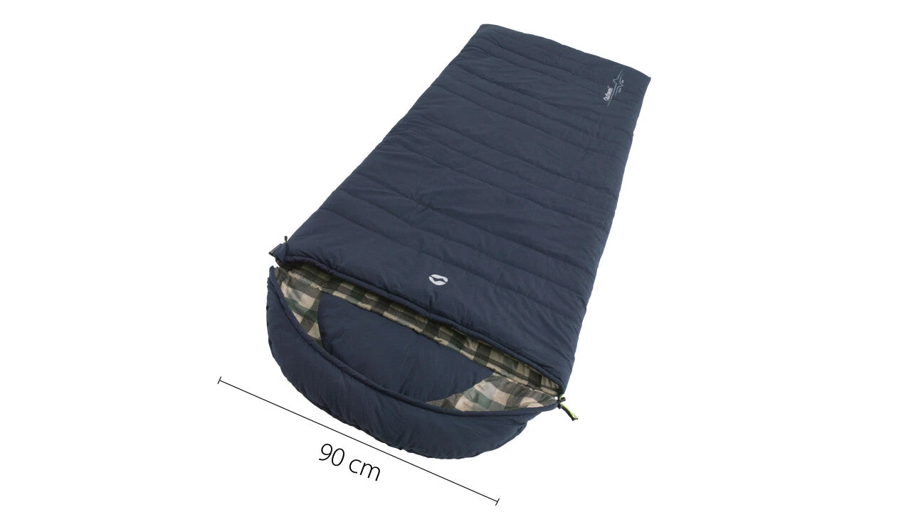 Outwell Camper Lux Sleeping Bag "L Zip" Blue 7 Outwell Camper Lux Sleeping Bag "L Zip" Blue - Image 5