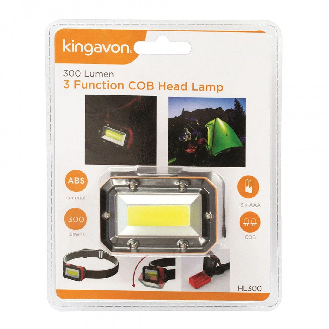 Cob Head Lamp 3 Function 300 Lumens 7 Cob Head Lamp 3 Function 300 Lumens - Image 5