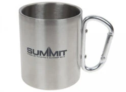 Summit Stainless Steel Mug With Carabiner Handle 300ml