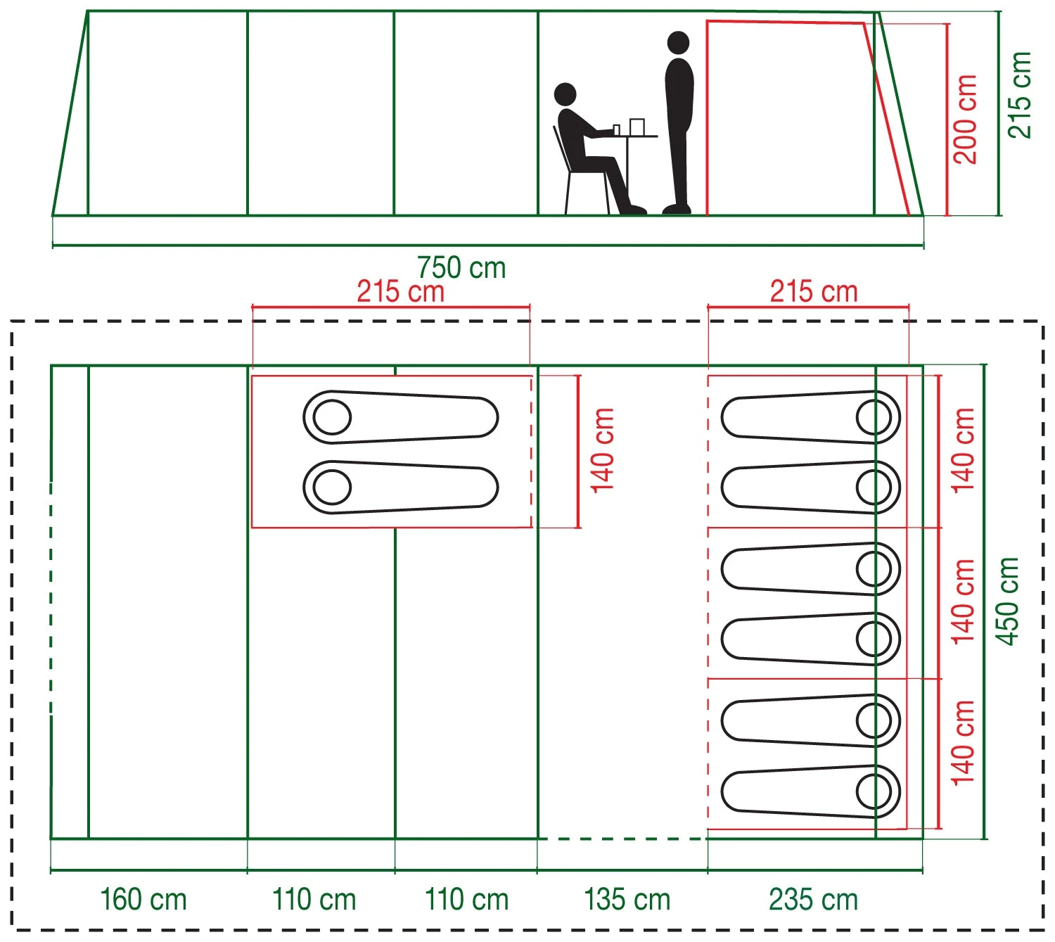 Coleman Weathermaster 8XL BlackOut Air Tent 2024 4 Coleman Weathermaster 8XL BlackOut Air Tent 2024 - Image 2