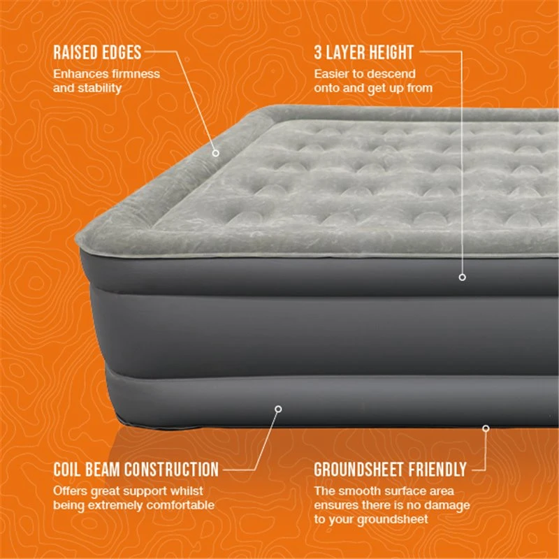 Vango Blissful Double Flocked Airbed Nocturne Grey 5 Vango Blissful Double Flocked Airbed Nocturne Grey - Image 3