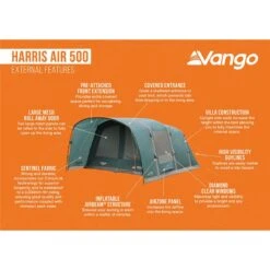 Vango Harris 500 Air Tent 2024 -Outwell Zone harris air 500 2