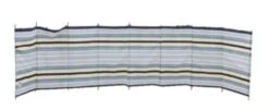Blue Diamond 9 Pole Sand Grey Fabric Windbreak