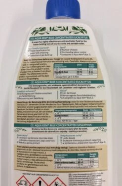 Thetford Aqua Kem Blue Eucalyptus Concentrate 780ml -Outwell Zone image 142071a6 16e7 4791 974c 61f0517caa4a