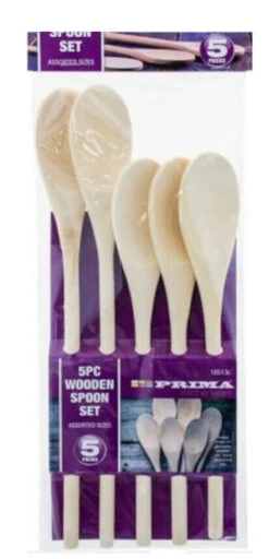 Prima Wooden Spoon Set Of 5 Spoons