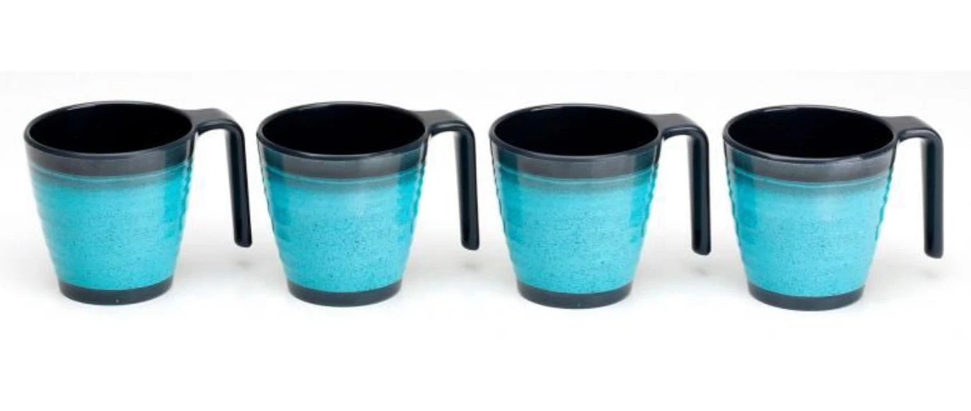 Flamefield Granite Melamine Mug Set X 4 5 Flamefield Granite Melamine Mug Set X 4 - Image 3