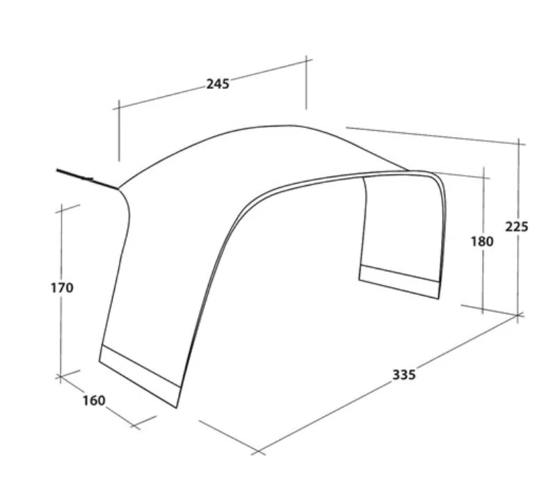 Outwell Air Shelter Tent Conection 4 Outwell Air Shelter Tent Conection - Image 2