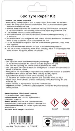 Tyre Repair Kit (BlackSpur) TK150 -Outwell Zone image 433bae30 9eb2 4c11 99cd 04e50a5f84fc