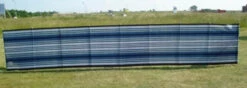 Blue Diamond Blue/burgundy Stripe Fabric 9 Pole Windbreak