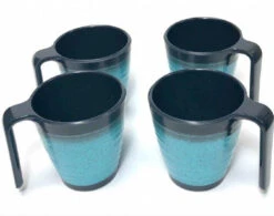 Flamefield Granite Melamine Mug Set X 4