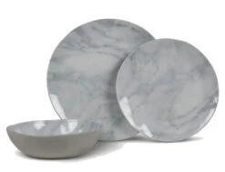 Kampa Melamine Marble 12pc Set