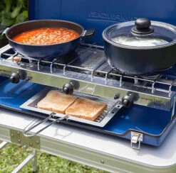 Campingaz Camping Chef Folding Double Burner And Grill -Outwell Zone image 9cb50df7 fac3 48cf 9092 5bb6490ebd2b