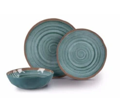 Kampa Terracotta 12pc Melamine Tableware Set