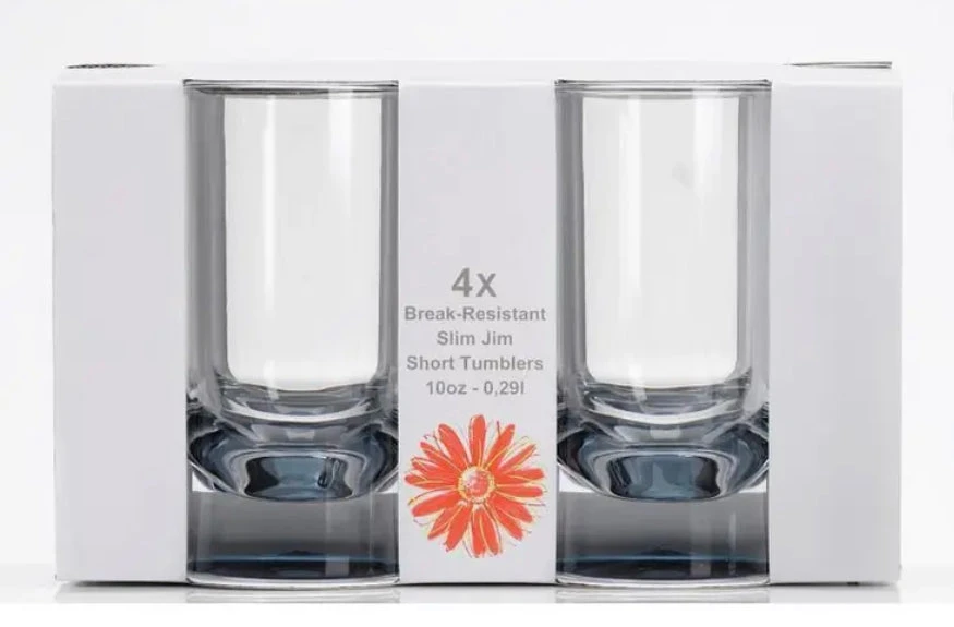 Short Tumblers 4 X 10oz Smoke Base 3 Short Tumblers 4 X 10oz Smoke Base