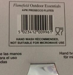 Prosecco Flutes 1 X 4 7oz Glasses In Four Mixed Coulors -Outwell Zone image bbe84412 0b78 48d4 8377 fc3cdf7abbb9