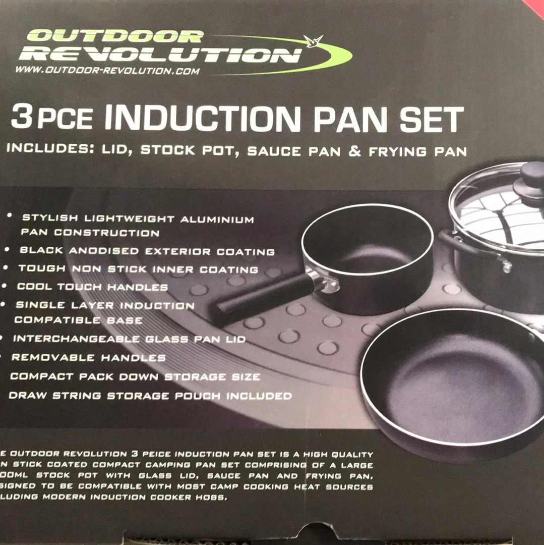 Outdoor Revolution 3pc Induction Pan Set 6 Outdoor Revolution 3pc Induction Pan Set - Image 4