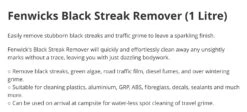 Fenwicks Black Streak Remover -Outwell Zone image d354abd3 5ca1 4f81 85a5 f5c7fdb3072f