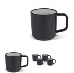 Kampa Charcoal Mug Set