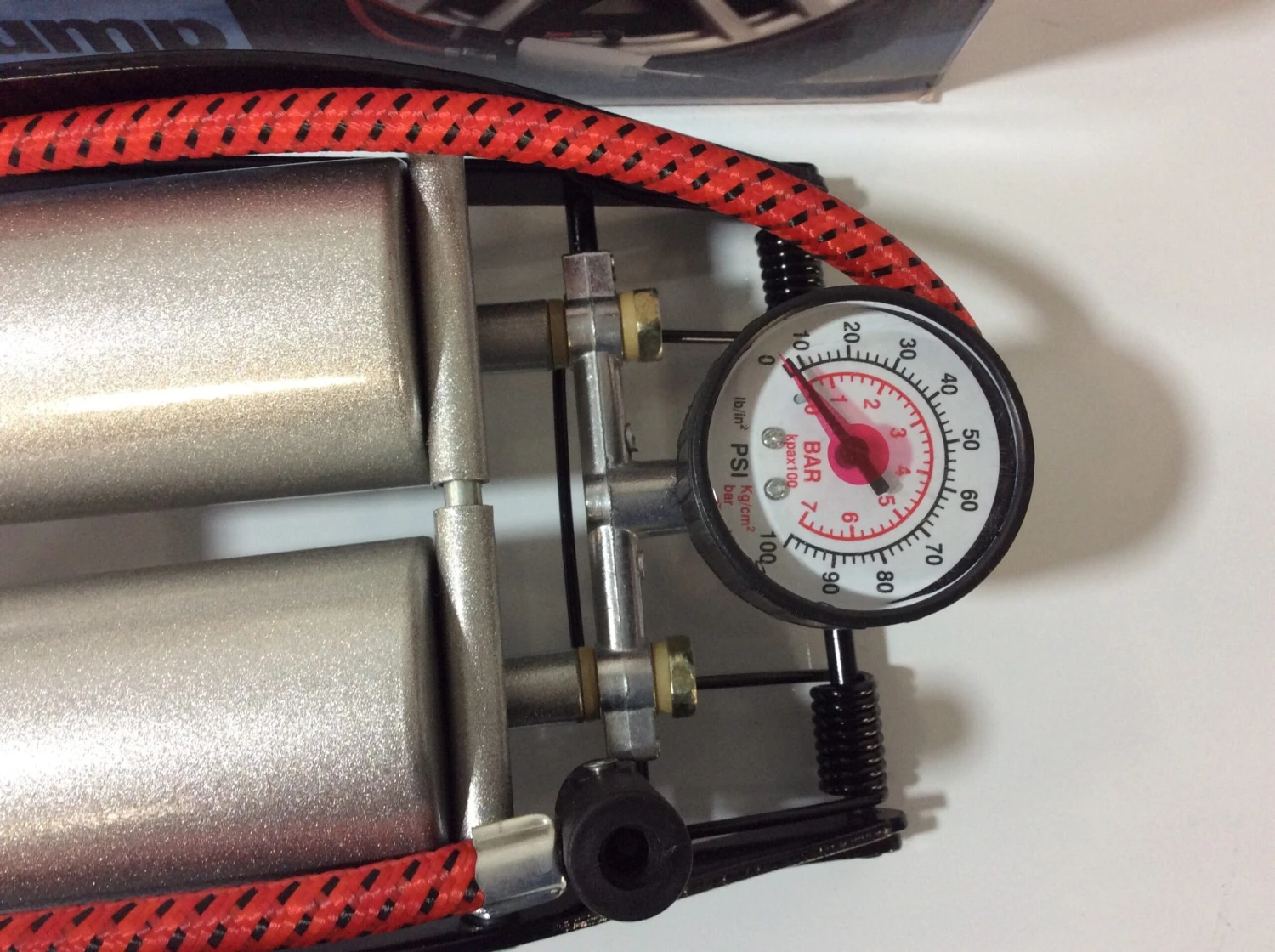 Double Barrel Foot Pump 4 Double Barrel Foot Pump - Image 2