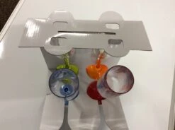 Prosecco Flutes 1 X 4 7oz Glasses In Four Mixed Coulors -Outwell Zone image dc0db3c8 f1b3 430d a316 f1900b8db0d2