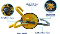 Streetwize Trailer Wheel Clamp -Outwell Zone image eaba6807 db44 441b a8bf 309437350552