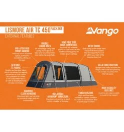 Vango Lismore 450 Air TC Tent Package 2024 -Outwell Zone lismore air tc 450 package 1