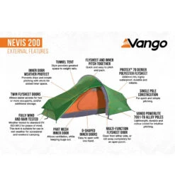 Vango Nevis 200 Backpacking Tent 2024 -Outwell Zone nevis 200 59267813 c219 40af adc4 5a7f9e764489