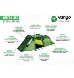 Vango Omega 350 Backpacking Tent 2024 -Outwell Zone omega 350