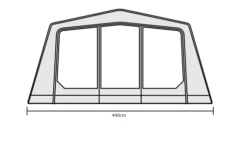 Outdoor Revolution O-Zone Front Extension -Outwell Zone safari extension floorplans 3